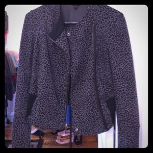 Express leopard print jacket