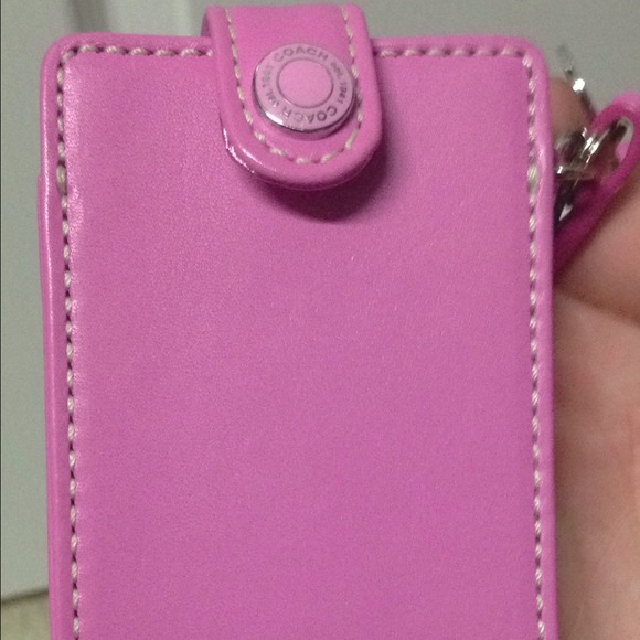 Coach- pink iPod holder