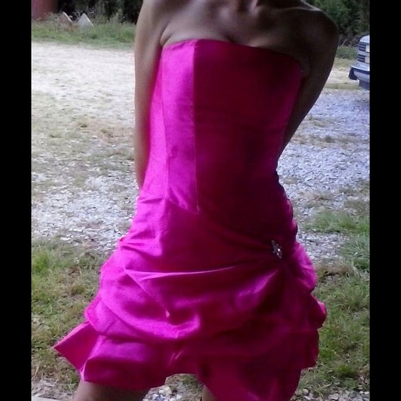 Jessica McClintock hot pink party dress size 3