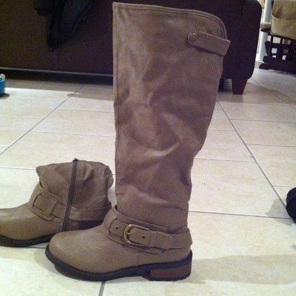 Beige/gray-- Knee high--NW