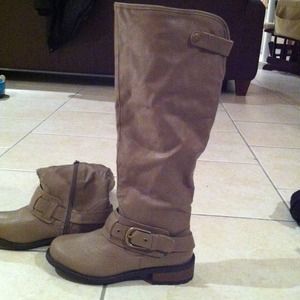 Beige/gray-- Knee high--NW