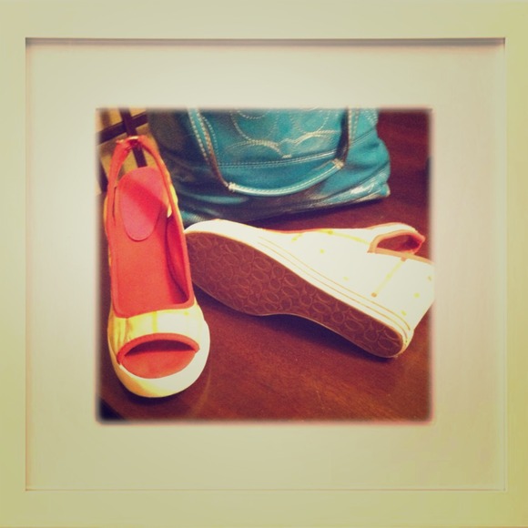 Coach wedges authentic. Reduced!!!!