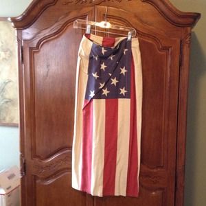 US flag type skirt