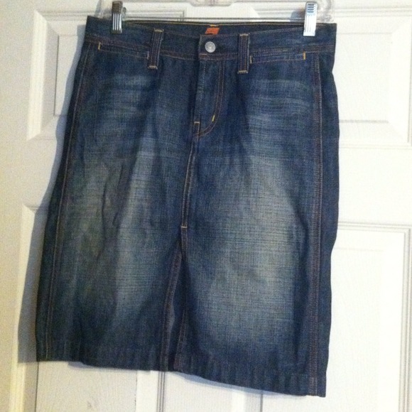 7 For All ManKind Jean Skirt
