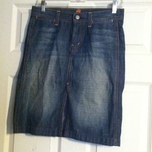 7 For All ManKind Jean Skirt