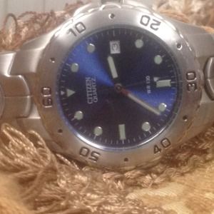 Men's Citizen Quartz Stainless Steel Watch