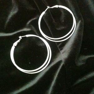 Silver Hoop Earrings