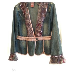 RESERVED Gorgeous embellished denim jacket vintage