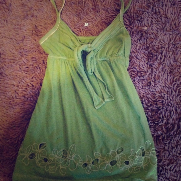 Hollister summer green top