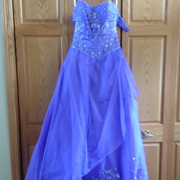 Beautiful Light Purple Bejeweled Gown
