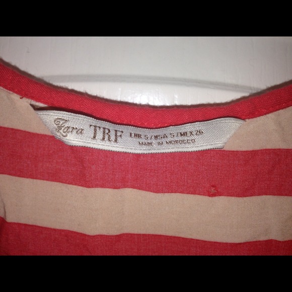 Sold-----Zara stripped woven top - Picture 2 of 2