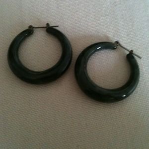 Jade earrings