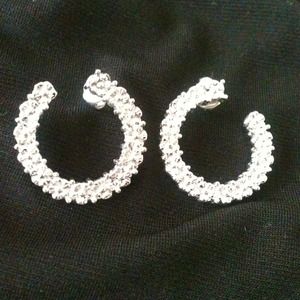 Silver hoop earrings
