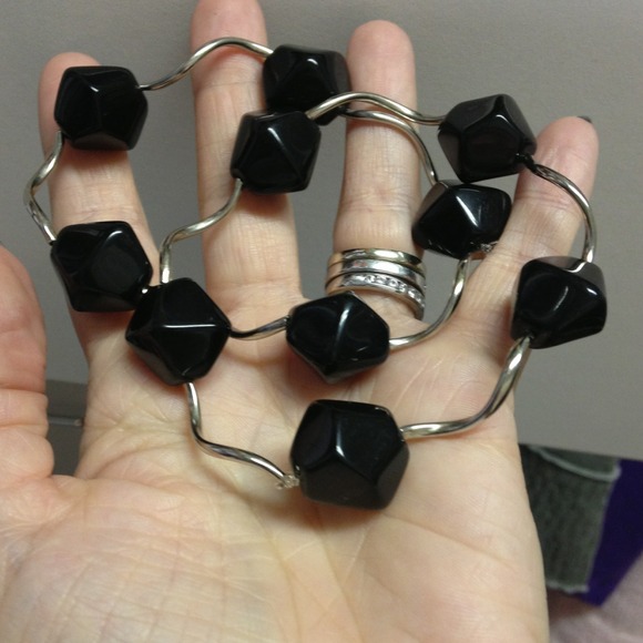Black/silver accent bracelets - Picture 3 of 3