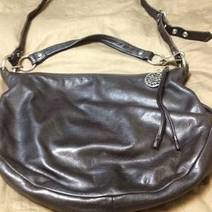 Coach beautiful brown soft leather large hobo.