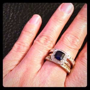 Sapphire and diamond ring!