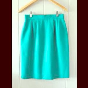 ♥SOLD♥Teal pencil skirt Free SHIPPING
