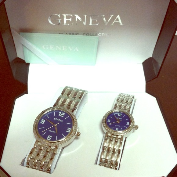 Geneva his and her classic watch👔👗