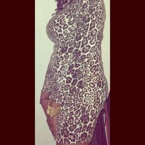 An animal print dress, only wore once!