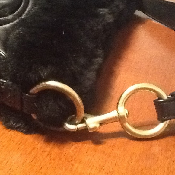 Authentic Coach Purse With Fur - Picture 4 of 4