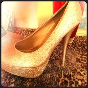 Reduced💋Sparkle gold heels