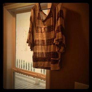 Brown stripped shirt