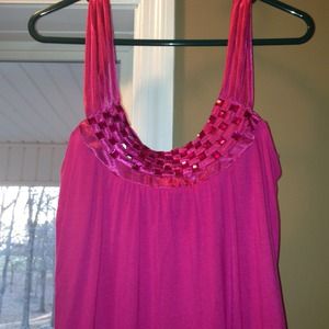Hot pink tank top