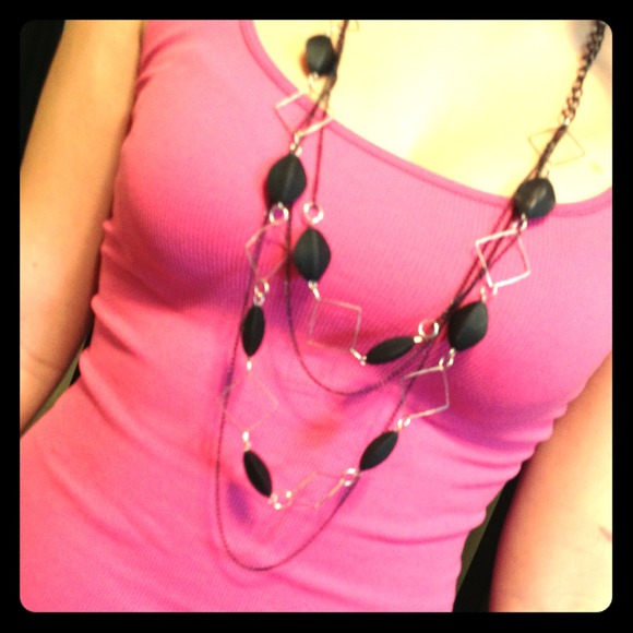 Black & silver necklace