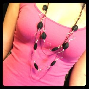 Black & silver necklace