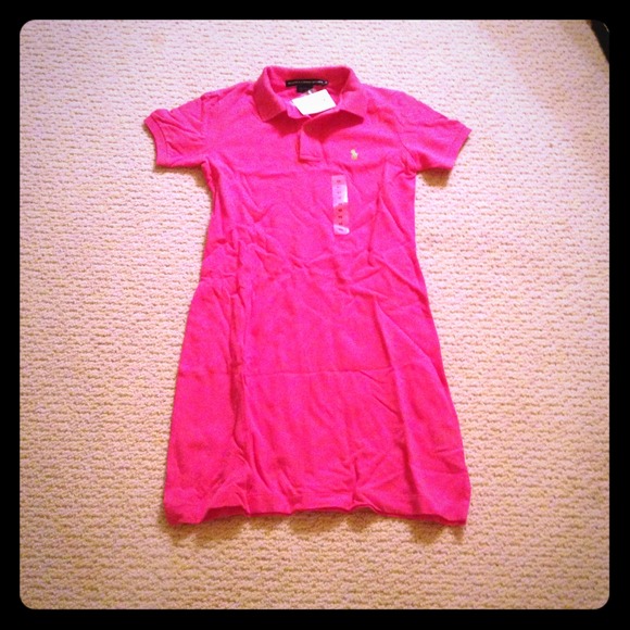 Ralph Lauren sport polo dress in pink