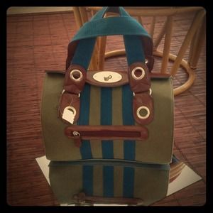 SOLD Max Azria TEX barrel bag