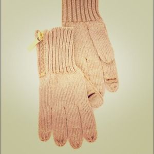 Reserved - Authentic Michael Kors Gold Zip Gloves