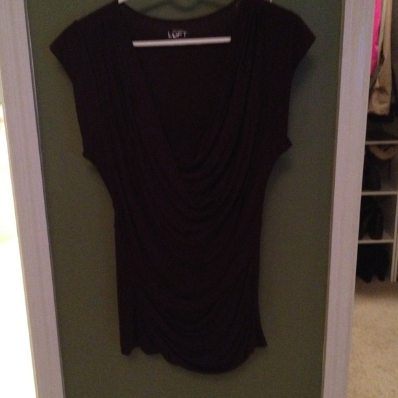 Chocolate brown top.