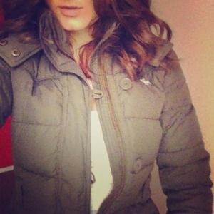 Olive green jacket/Abercrombie kids.