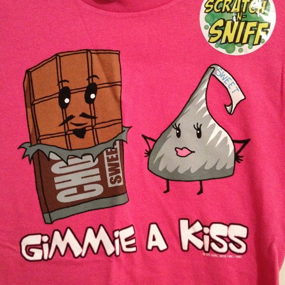 SOLD on eBay-XL 14/16 scratch & sniff NEW shirt - Picture 2 of 2