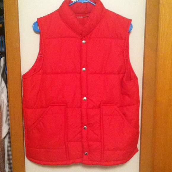 Vintage Red Puffy Vest