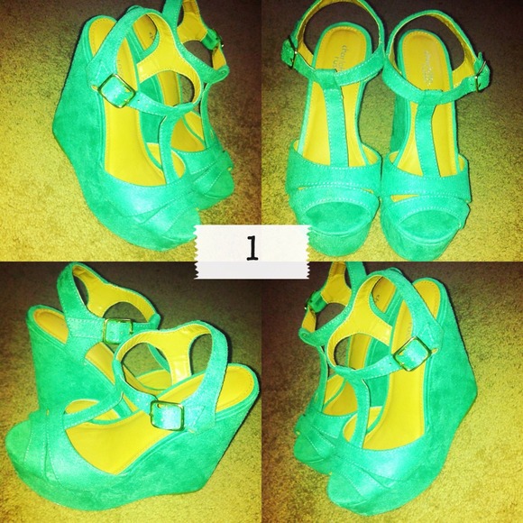 Teal Wedges