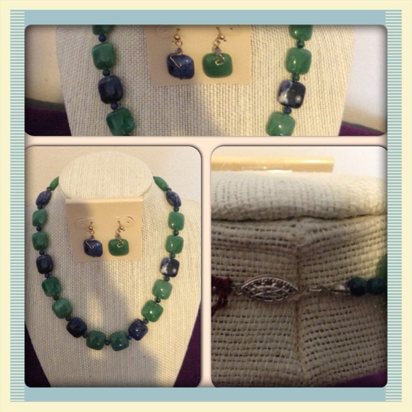 Sodalite and Green aventurine