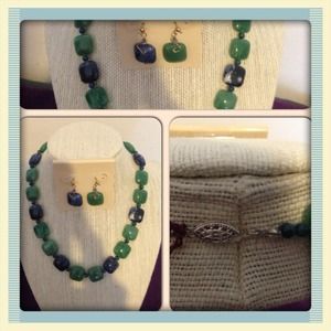 Sodalite and Green aventurine