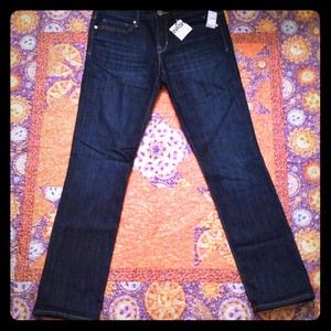 PRICE REDUCED!! Gap Real Straight dark wash jeans