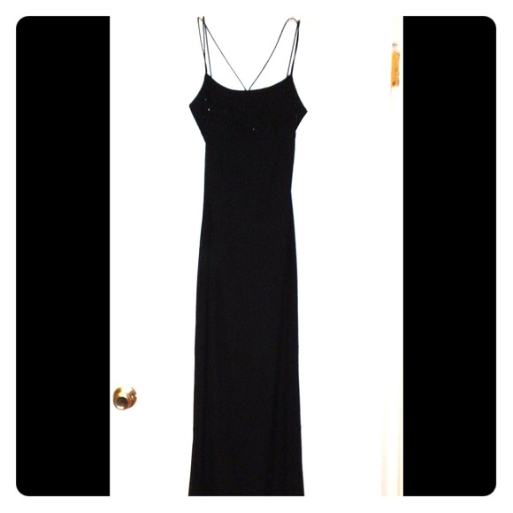 Black Beaded top Dress