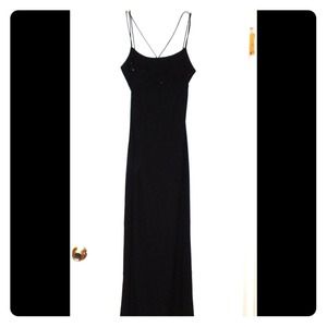 Black Beaded top Dress