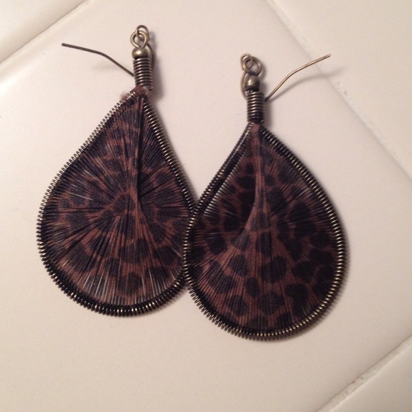 Leopard earrings