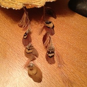 Feather earrings