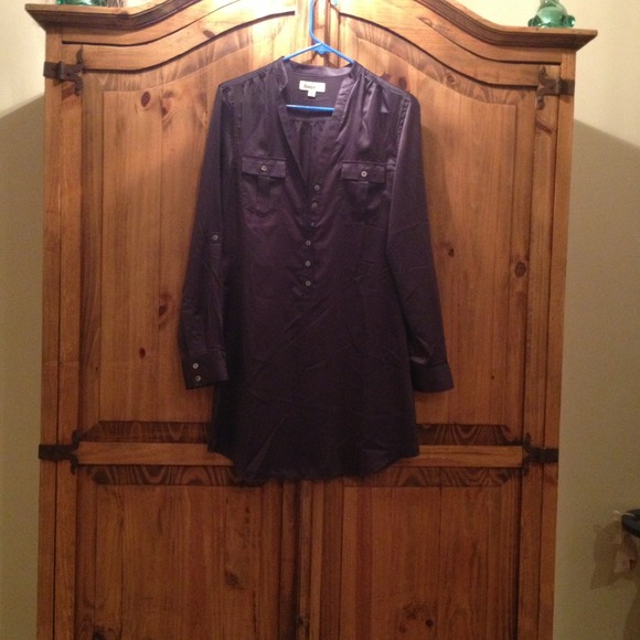Navy shirt dress