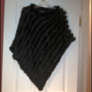Fur Poncho-Firm on Price