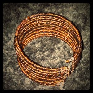Brown bead bracelet