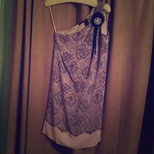 Jay Godfrey one shoulder knee length dress.