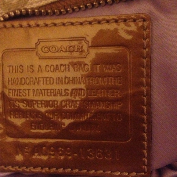 Gently used coach diaper bag