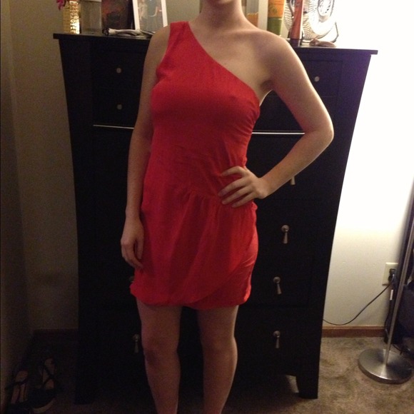 100% SILK red MISS ME COUTURE dress
